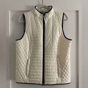 Talbots off-white vest.